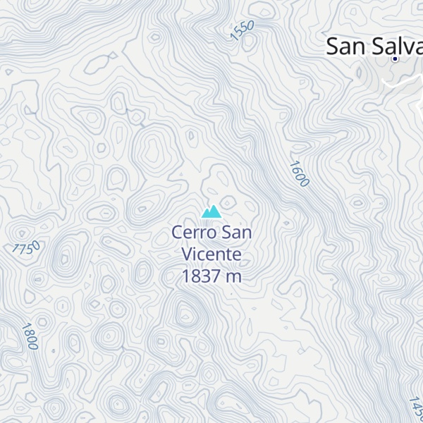 Map of Cerro San Vicente