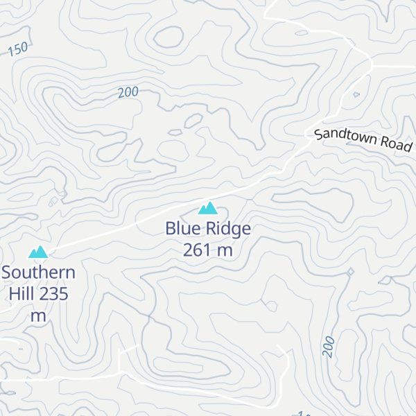 Map of Blue Ridge