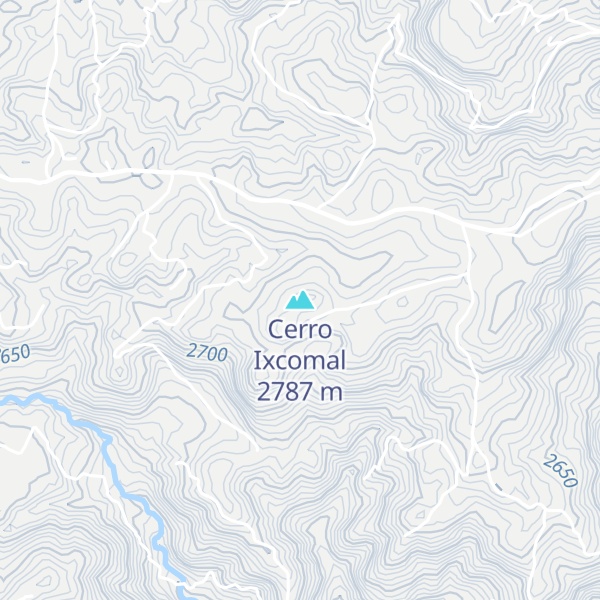 Map of Cerro Ixcomal