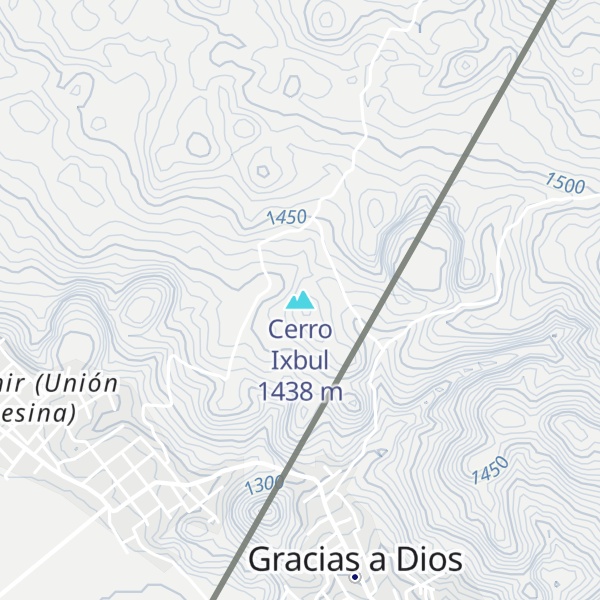 Map of Cerro Ixbul