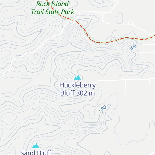 Map of Huckleberry Bluff