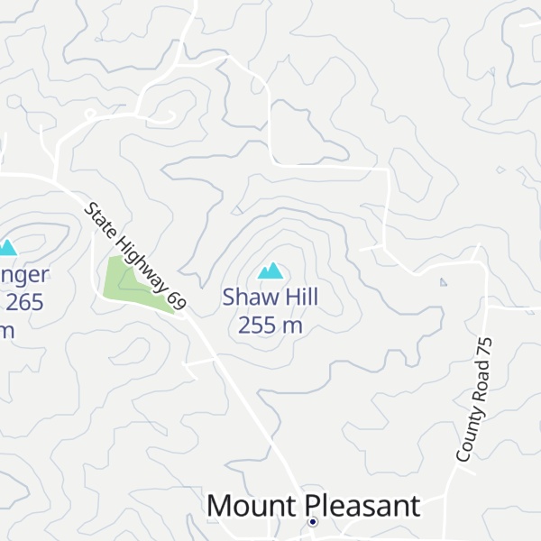 Map of Shaw Hill