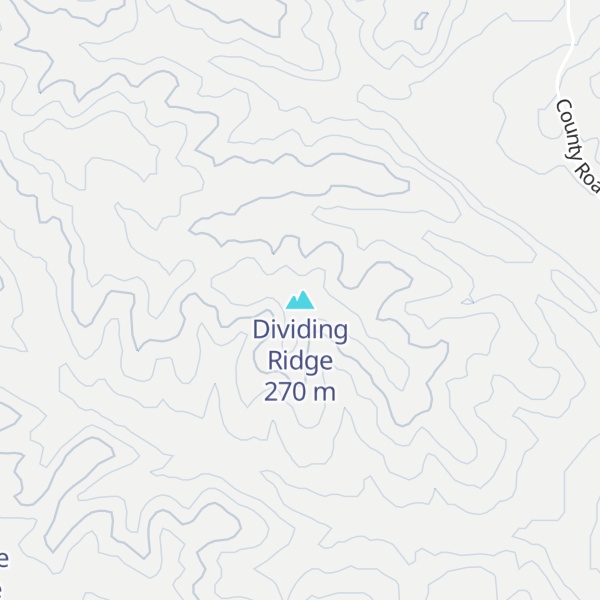Map of Dividing Ridge