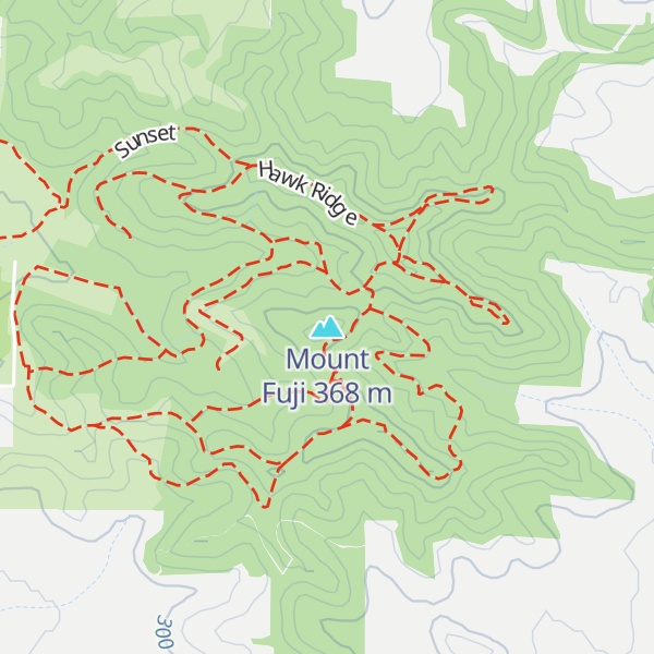 Map of Mount Fuji