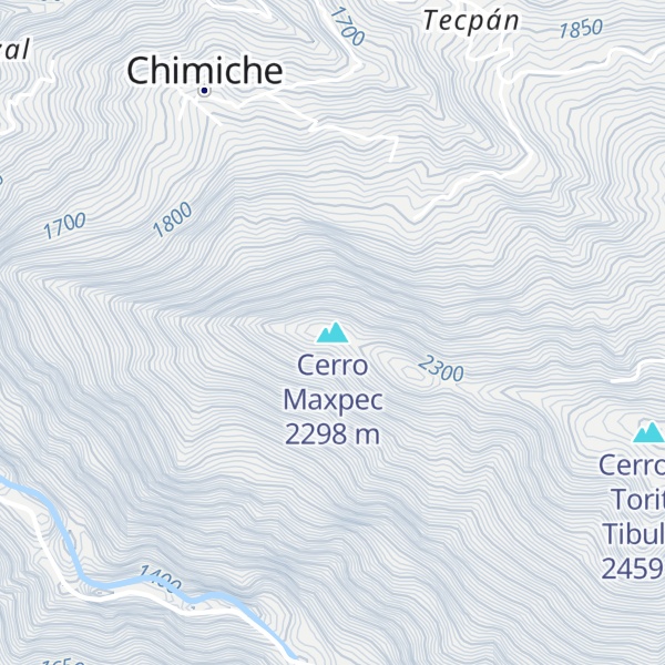 Map of Cerro Maxpec