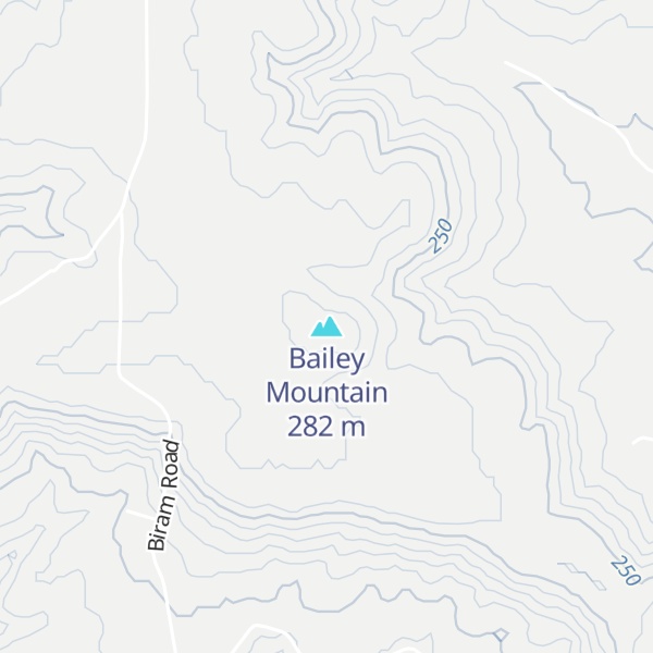 Map of Bailey Mountain