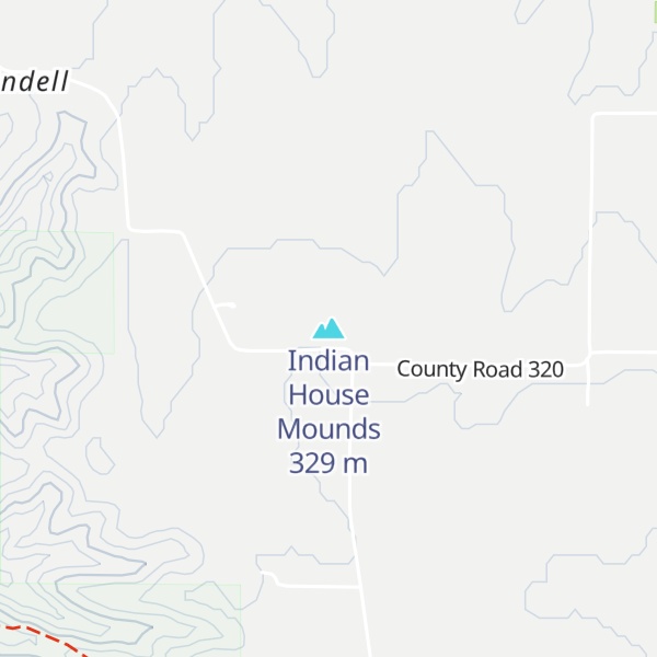 Map of Indian House Mounds
