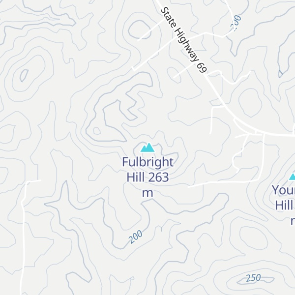 Map of Fulbright Hill