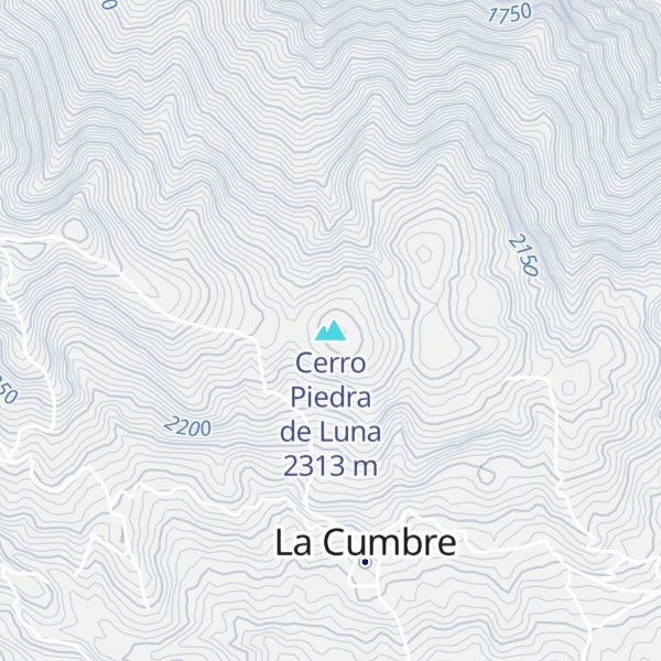 Map of Cerro Piedra de Luna