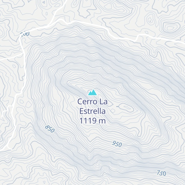 Map of Cerro La Estrella