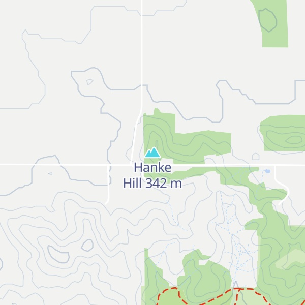 Map of Hanke Hill