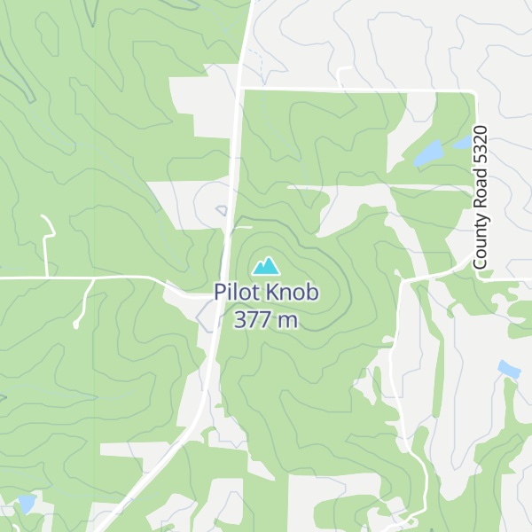 Map of Pilot Knob