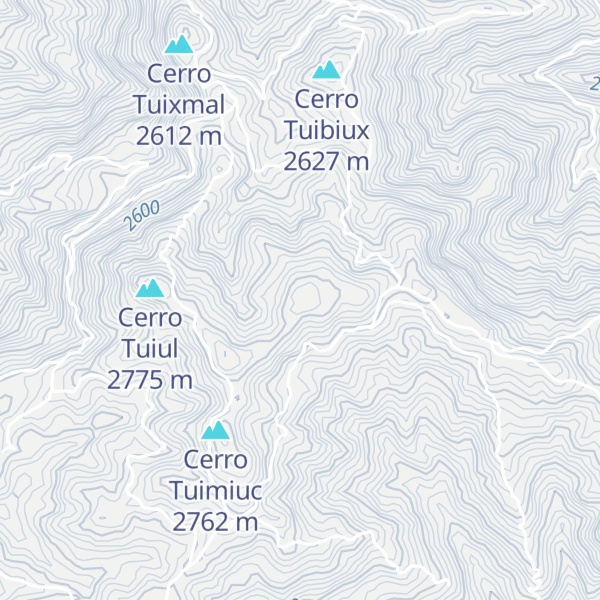 Map of Cerro Tuisacchim