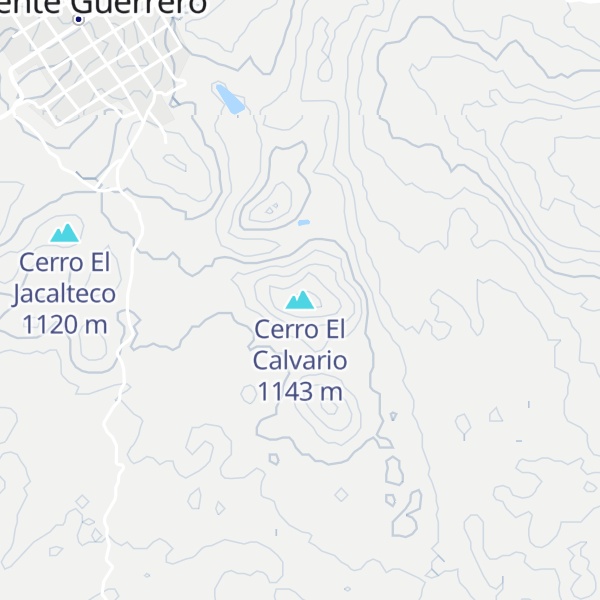 Map of Cerro El Calvario