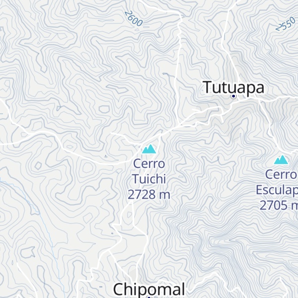 Map of Cerro Tuichi