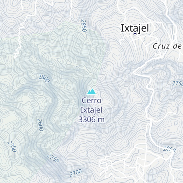 Map of Cerro Ixtajel