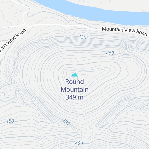 Map of Round Mountain