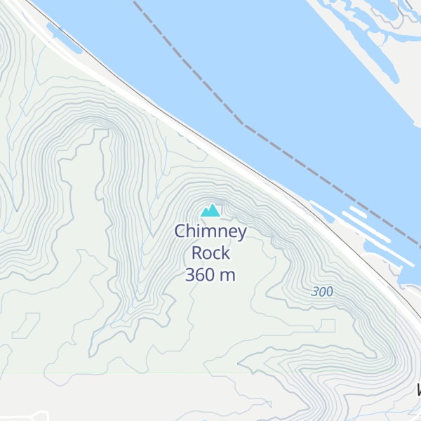 Map of Chimney Rock