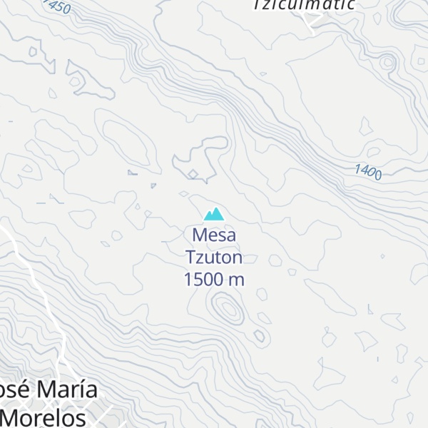 Map of Mesa Tzuton