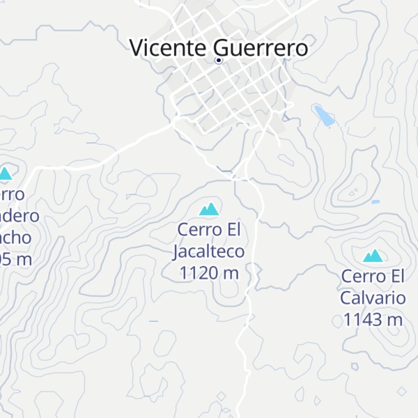Map of Cerro El Jacalteco