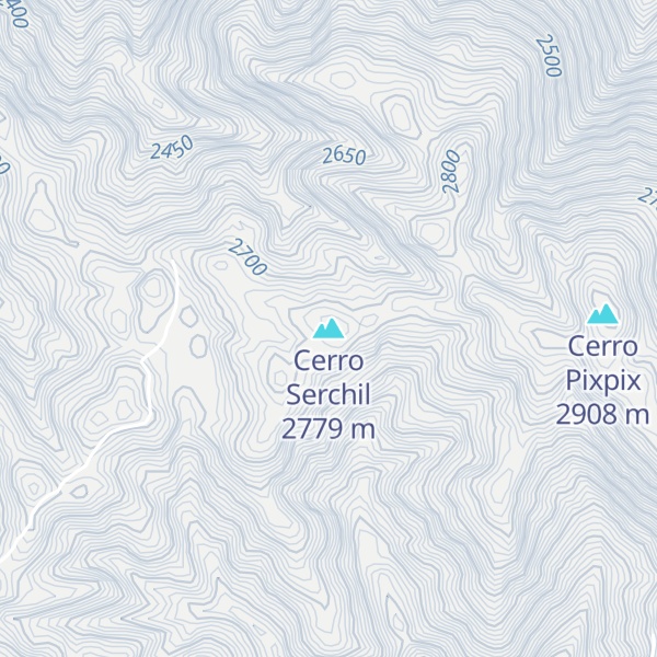 Map of Cerro Serchil