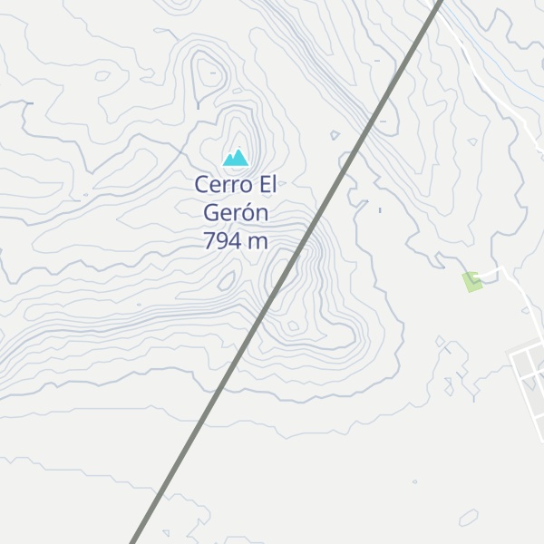 Map of Cerro El Monumento