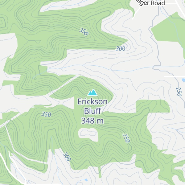 Map of Erickson Bluff