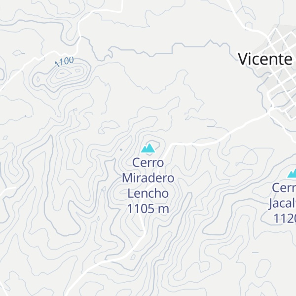 Map of Cerro Miradero Lencho