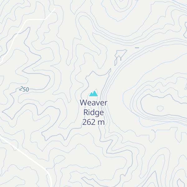 Map of Weaver Ridge