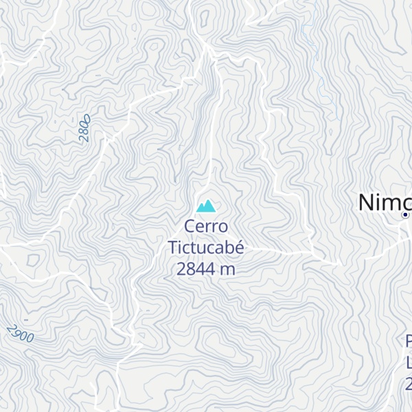 Map of Cerro Tictucabé