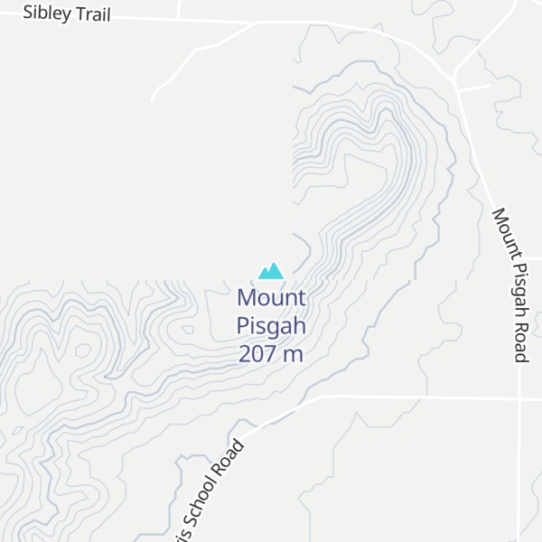 Map of Mount Pisgah