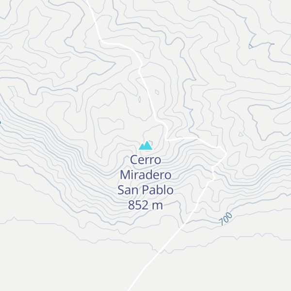 Map of Cerro Miradero San Pablo