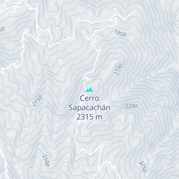 Map of Cerro Sapacachán