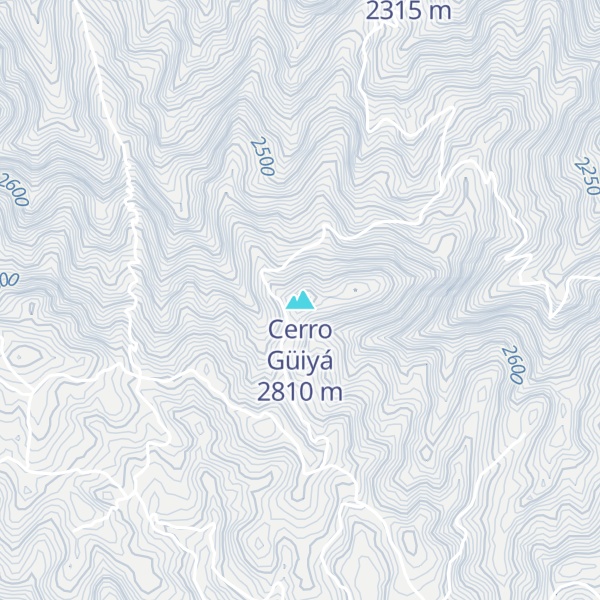 Map of Cerro Güiyá