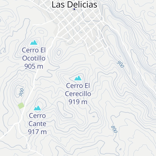 Map of Cerro El Cerecillo