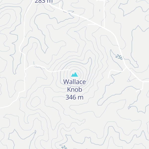 Map of Wallace Knob