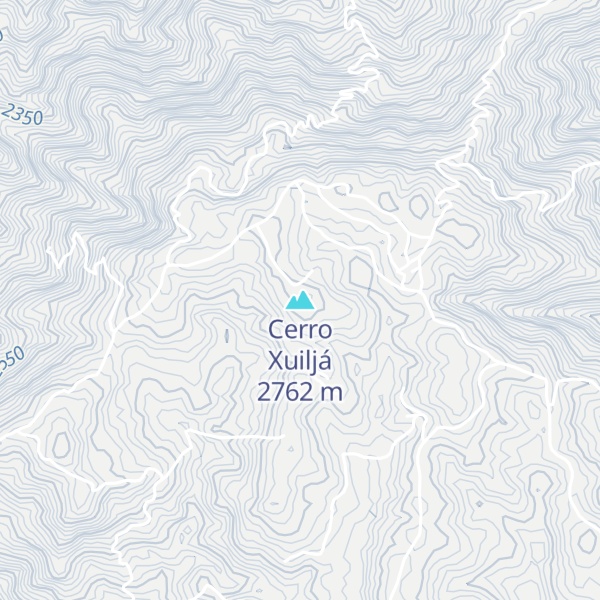 Map of Cerro Xuiljá