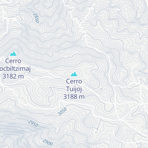 Map of Cerro Tuijoj