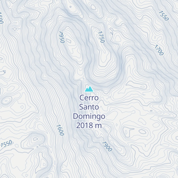 Map of Cerro Santo Domingo