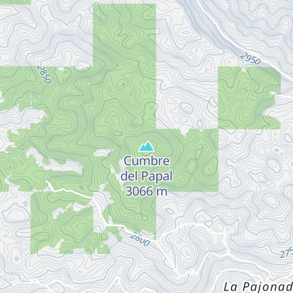 Map of Cumbre del Papal