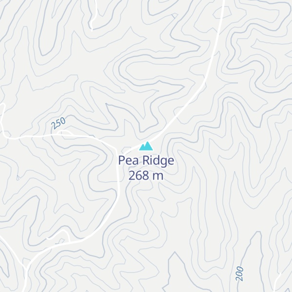 Map of Pea Ridge