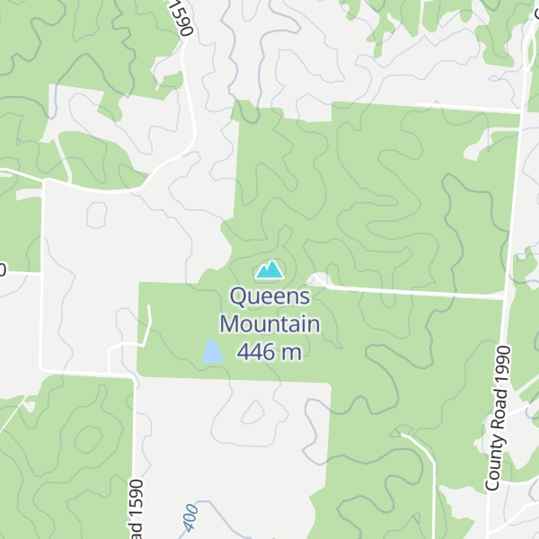 Map of Queens Mountain