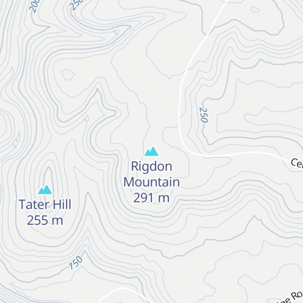 Map of Rigdon Mountain