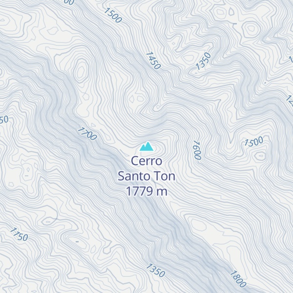 Map of Cerro Santo Ton