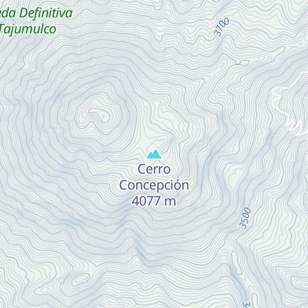 Map of Cerro Concepción