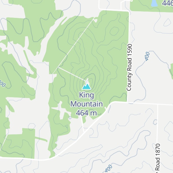 Map of King Mountain