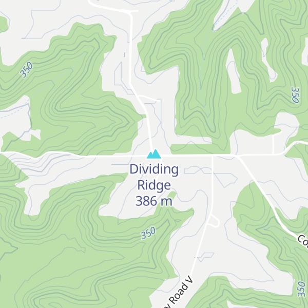 Map of Dividing Ridge