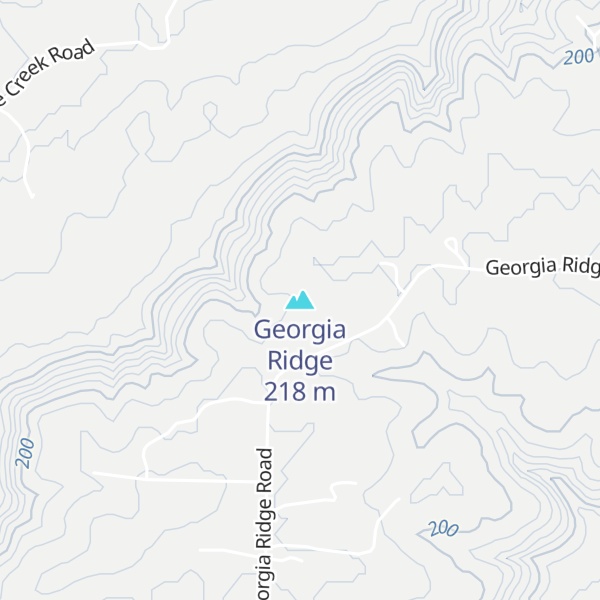 Map of Georgia Ridge