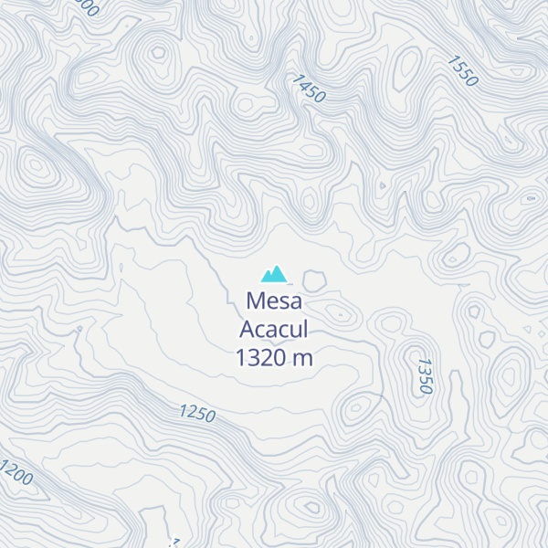 Map of Mesa Acacul