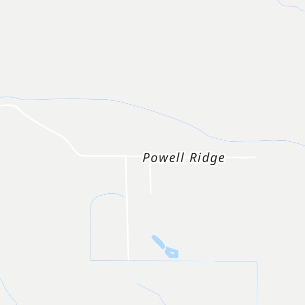 Map of Powell Ridge